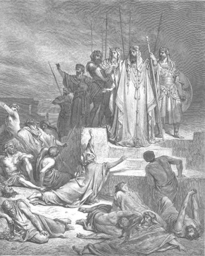 SCARCITY OF FOOD:  And there was a great famine in Samaria: